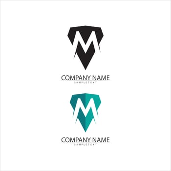 M Letter Logo Template vector