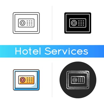 Safe vector icon