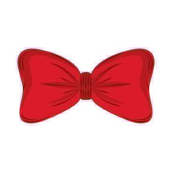 red bow tie vector