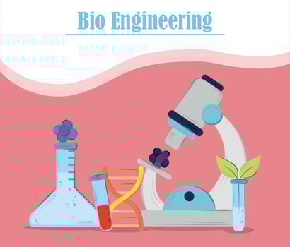 bioengineering science education vector