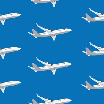 Aircraft airplane plane flying vector seamless travel transport background