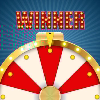Wheel of Fortune Lucky background vector