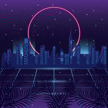 wanderlust poster with buildings cityscape scene vector