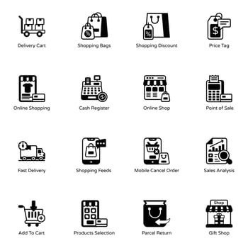 Shopping and Retail vector