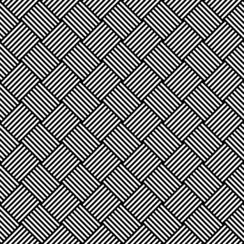 Black and White Hypnotic Background Seamless Pattern vector