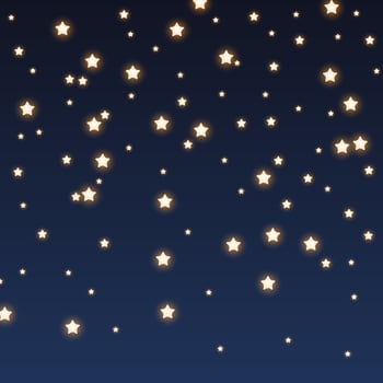 Glitter sparkles on night sky background vector