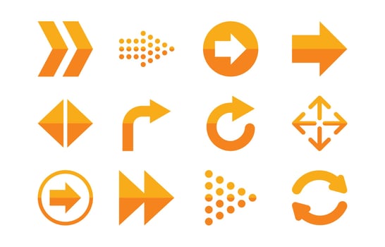 Set of Arrow Icons vector