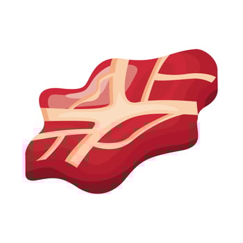 meat cut detailed style icon vector