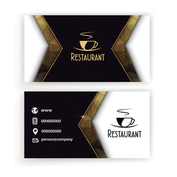 Restaurant Card Presentation vector