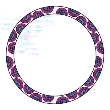 Isolated mandale circle vector design
