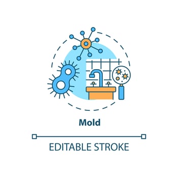 Mold concept icon vector