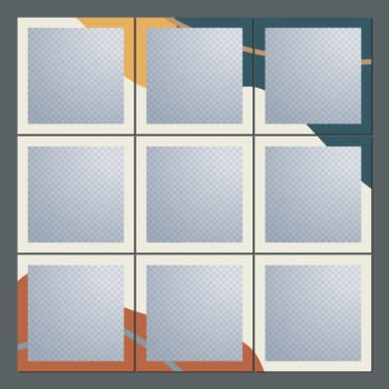 Social media post templates to beautify your posts on social media vector