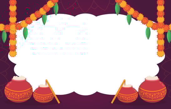Janmashtami Background Template vector