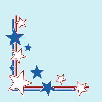Starry Page Corner Border Decor vector