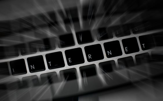 Internet keys on laptop keyboard photo