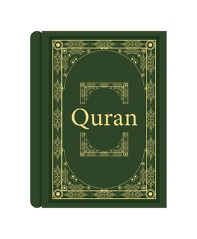 quran sacred book vector