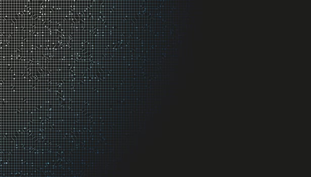 Dark Black technology Background vector