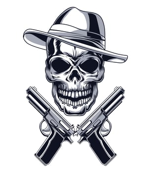 gangster and guns vector