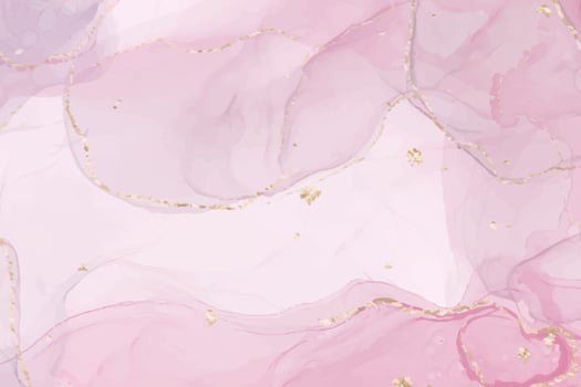 Blush pink watercolor fluid painting design card vector
