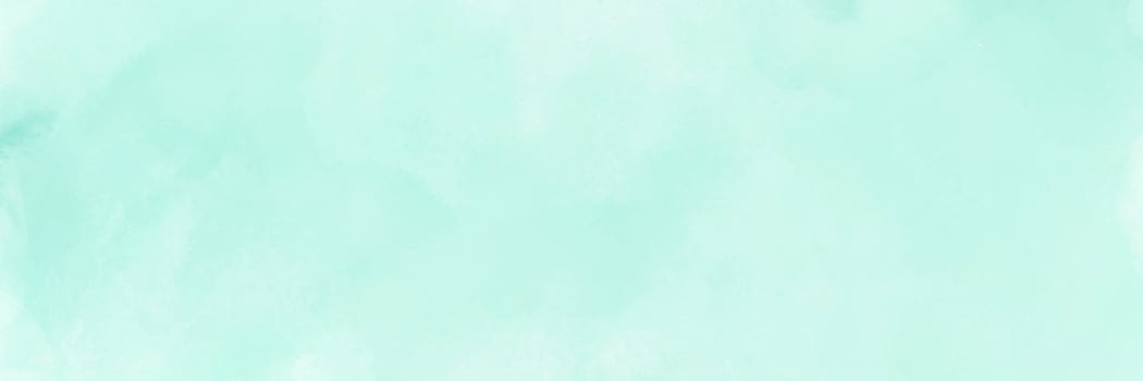 Mint green gradient watercolor vector background