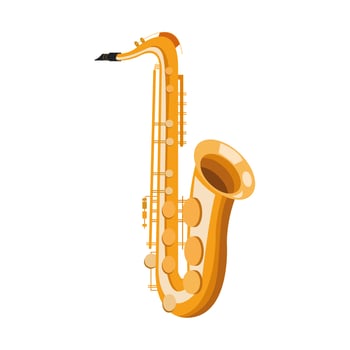 saxophone musical instrument isolated icon vector