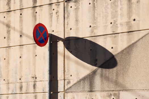 no parking traffic signal on the street photo