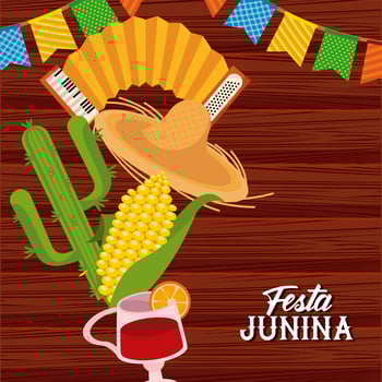 festa junina party vector