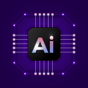 Artificial intelligence concept vector