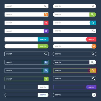 Search bar element vector