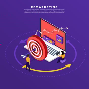 Remarketing digital marketing vector