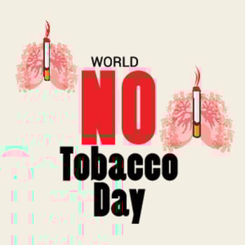 Vector illustration of a background for World No Tobacco Day