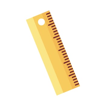 rule school supply flat style icon vector