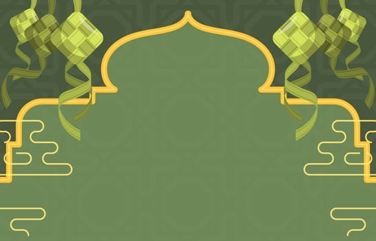 Eid Ketupat Background vector