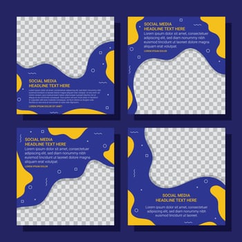 Social Media Template Set vector