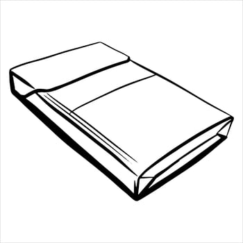 Cigarettes The harm from smoking A pack of cigarettes Cartoon style vector