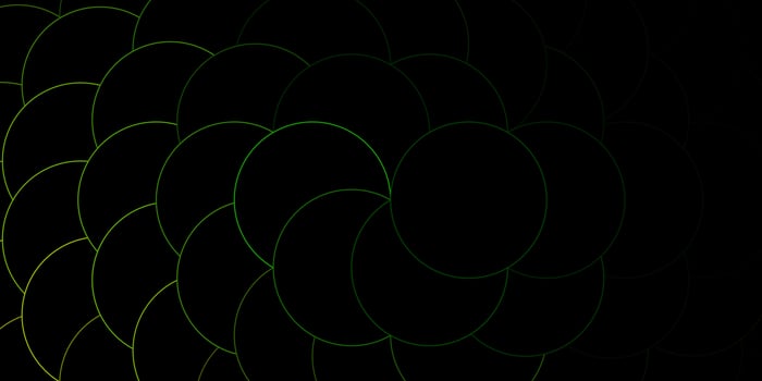 Dark Green Yellow vector texture with circles Abstract colorful disks on simple gradient background Pattern for websites landing pages
