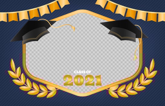 Luxury Graduation Photo Frame vector