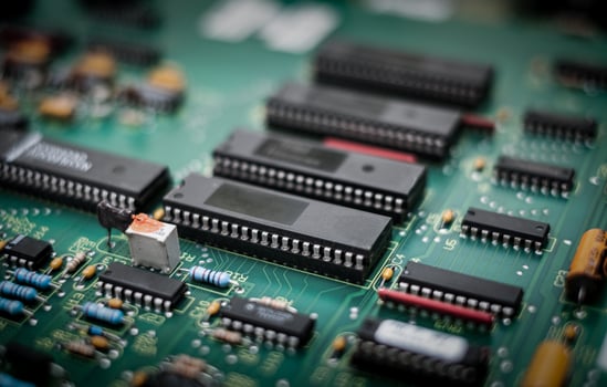 Electronic citcuit board ic photo