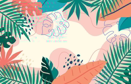 Decorative Colorful Summer Floral Background vector