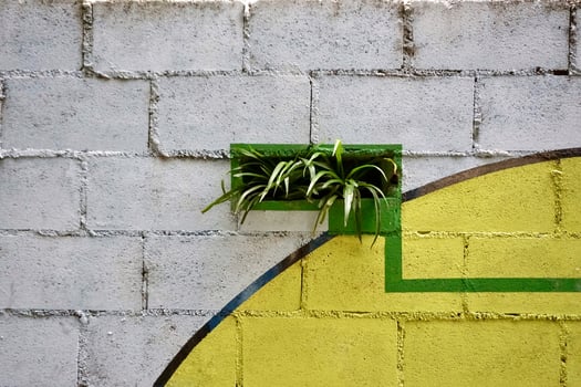 old broken white wall photo