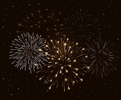 fireworks splash explosion background icon vector