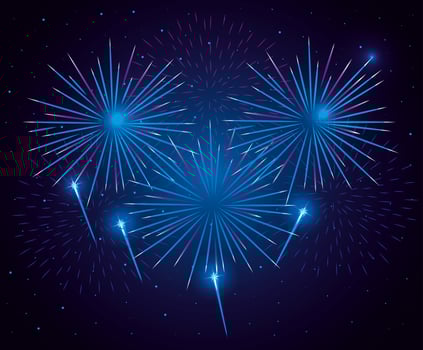 fireworks splash explosion background icon vector