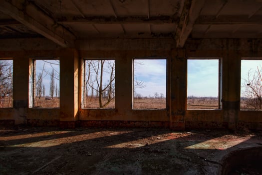 derelict structure wallpaper photo