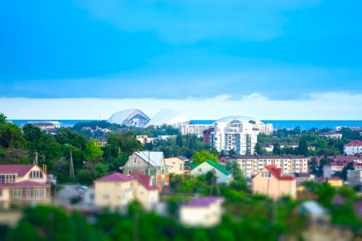 Urban landscape with views of buildings and architecture photo