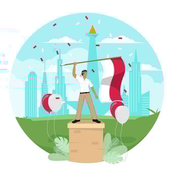 Indonesia Independence Day vector