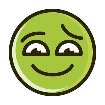 sorry funny smiley emoticon face expression line and fill icon vector