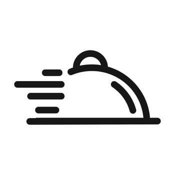 catering food service fast delivery logistic line style icon vector
