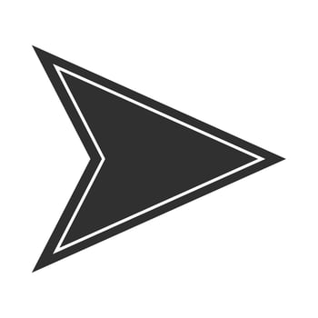 arrow cursor web click digital silhouette style icon vector