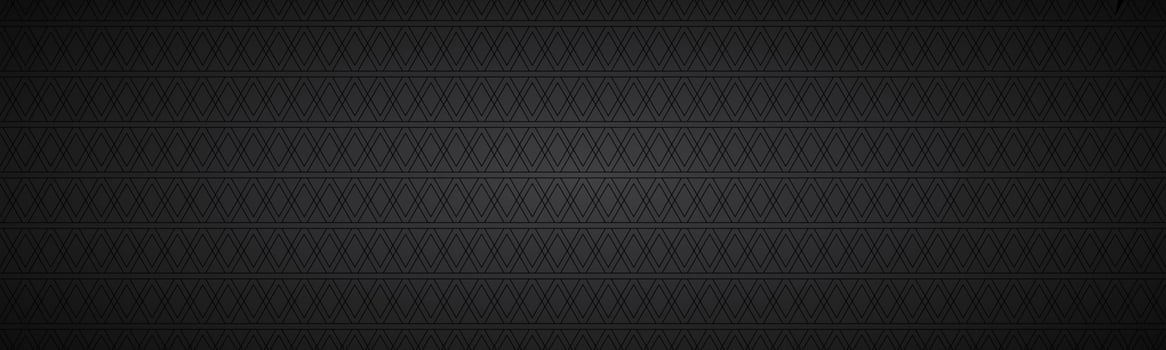 Black abstract banner with rectangles Modern vector widescreen header Simple texture illustration