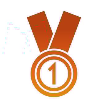 american football medal champion game sport professional and recreational gradient design icon vector
